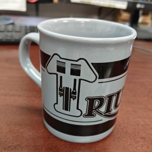 MUG - TRI - POLAR GREY w/LETTERING IN BLACK *TRIUMPH MERIDEN*